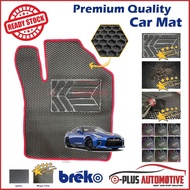 Breko Hexagon High Quality Car Floor Mat and Carpet (2 Seaters) Compatible With Nissan GTR R35 2010-