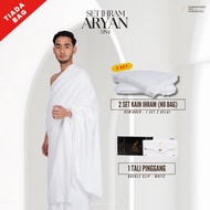 AL-BAHR SET IHRAM ARYAN 3 in 1 - 2 SET KAIN IHRAM + 1 TALI PINGGANG - TIADA BAG albahr haji umrah