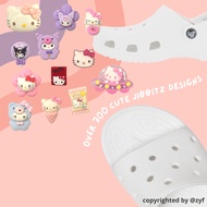 💜[SG] Fast Shipping - HK Kuromi Jibbits / Jibbits Charm for Crocs Sandals / Cute Sanrio Jibbit / Wom