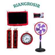 5-in-1 Tv Headband Package 42-52 Remote Control Clock Fan and Pair of Speaker Headbands/Covers