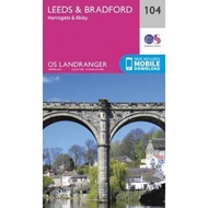 [100% Original Books] - Leeds & Bradford, Harrogate & Ilkley by Ordnance Survey (UK edition, paperba