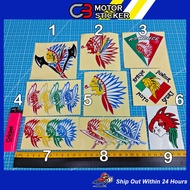 Apachee Designs Apachee Pedang Sticker Cutting Overlapping Pantul Cahaya / R56