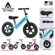 MERAH Kids Bike Balance Bike Aviator AT7901 AT-7901 Trains Balance Push Bike Pink White Redbiru