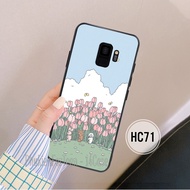 Samsung S9 / S9 + / S9 Plus Case With Five Petal tulip Printed hot trend Simple Cute.