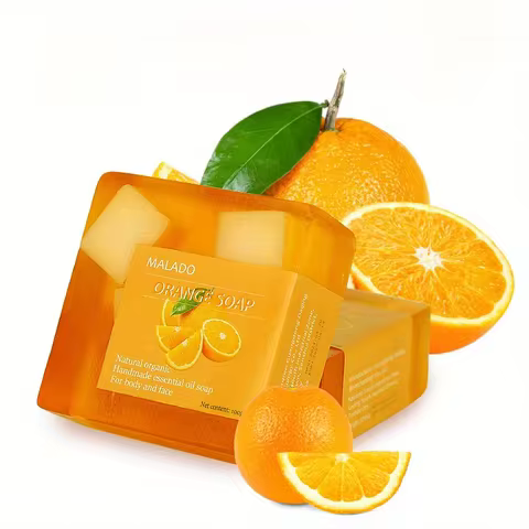 3.520Z Vitamin E, Sweet Orange Essential Oil Soap, Deep Cleansing Handmade body and face soap, fresh