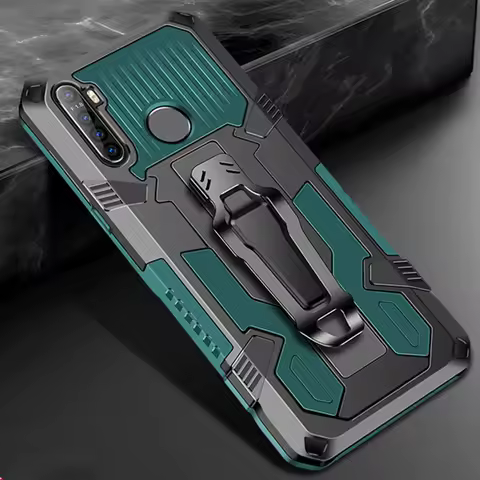 Case for OPPO Realme 7 Pro 6 6i C17 C11 C15 A5 A9 2020 Cover Shockproof Kickstand Clip Case For OPPO