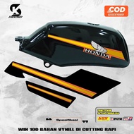 Motorcycle Stickers - Honda Win 100 13 Striping Variation Stickers - Racing