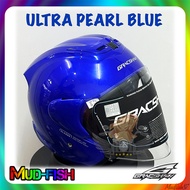 TOPI KELEDAR GRACSHAW GLAZZO G919 G919i 919 HELMET (ULTRA PEARL BLUE)
