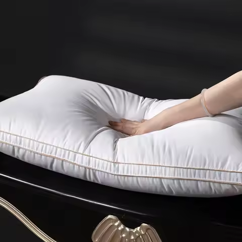 Custom Goose Down Pillow 95% Down Cluster 46x76 cm Cleanliness 1000 Anti-Collapse Design