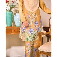 Baju Kurung Pahang Batik Sultanah Kirana ,Batik Malaysia,Plus Size 4XL 5XL,Ironless,Nursing Friendly