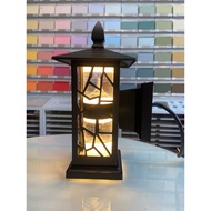 Waterproof 2-headed roof pillar light, latest model 2-headed crystal LED pillar light - pillar light