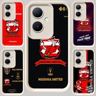 M-107 Madura United FC White Casing for OPPO Reno 13F 11F 10 11 8T Pro 5G