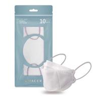 成人M-韓版4D醫用口罩-迷霧紫白(10片)