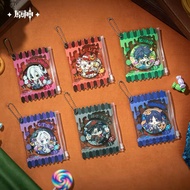 Halloween Wanderer/Kinich/Wriothesley/Arlecchino/Citlali official Genshin Impact badge keychain