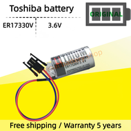 TOSHIBA ER17330V Battery 3.6V for Mitsubishi PLC Servo Programmer Battery A6BAT MR-BAT Battery