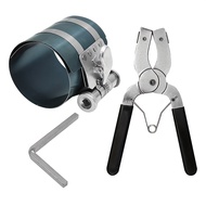 TEMU 3-inch Automotive Engine Piston Ring Removal Kit, Compressor Tool, And Piston Ring Pliers, Adju