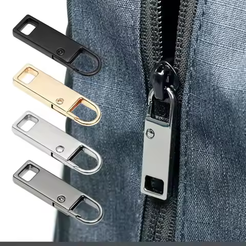 4pcs/8pcs Detachable Zipper Pull, Multi Color Replacement Zipper Accs For Jeans & Backpack, Sewing T