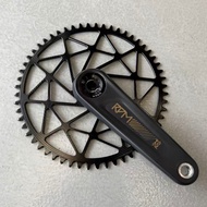 RPM Carbon Crankset 29mm Axle Single Chainring 465g for Brompton