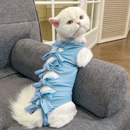 Baju Pasca Operasi Kucing Anti-Lick Tali Adjustable Baju Steril Pemulihan Luka Operasi untuk Kucing