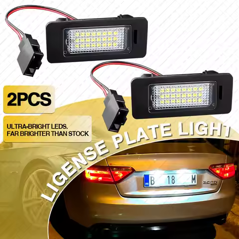 2PCS Canbus Error Free LED License Plate Light white 12v for Audi A1 A3 A4 S4 B8 A5 S5 8T A6 C7 4G Q