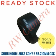 SH115 Hood Lens sony E 55-210mm OSS APSC E-Mount Lens 55-210 mm A6000 A6300 A6400 Lens Hood