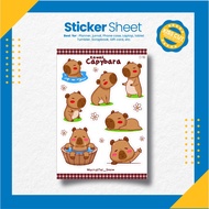 Cute Capybara Sticker Cute Capybara Sticker Sheet [CS-007]