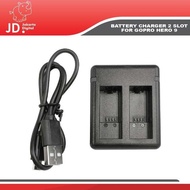 SHIPPINGbebas - Dual Charger For GoPro Hero 9 Black 2 Slots - GoPro Hero 9 Charger