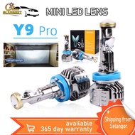 2PCS Y9 Pro H4 LED Headlight H7 H11 Canbus Y6 Car Headlight 6500k Mini Lens Projector 8000LM IP67