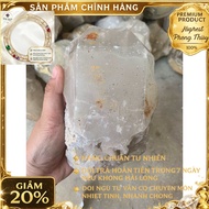 Original rough white quartz stone for home decoration, high energy purification, 14cm, weight 1.6kg 