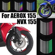 Motorcycle Wheel Hub Rim Vinyl Mags Sticker Accessories Decals for YAMAHA AEROX 155 Aerox V2 V1