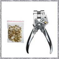 (TFAW) Eyelet Hole Puncher Leather Belt Hole Punch Plier Revolve Sewing Machine Bag Setter Tool Hous