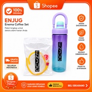 ENJUG Coffee Enema Kit Coffee Enema Tool 1L BPA Free Food Grade Hose Nozzle Complete for Enema Coffe
