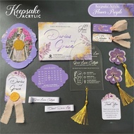 Keepsake Acrylic Aesthetic Wedding Invitation - Luxury Wedding Invitation 1 Set Custom Premium