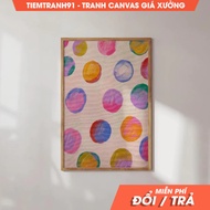 Wall Painting, Dots Painting, Colorful, Abstract, Acrylic Art, Printable Art, Living Room Print, com