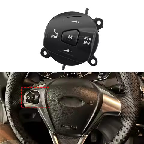 Steering Wheel Cruise Audio Volume Sound Control Switch With For Ford Fiesta MK7 MK8 ST Ecosport 201
