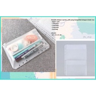 Transparent Ziplock Binder Zipper Pouch Binder Savings Zipper Binder Pouch Zipper Binder A5 6 Binder