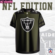 NFL Sublimation Microfiber Jersey tshirt Design OLIVE RAIDERS baju jersi baju jersey Malaysia viral 