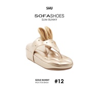 [สินค้าขายดี] (New/แท้) SHU SOFASHOES SLIM BUNNY GOLD รองเท้าผู้หญิง รองเท้าโซฟา รองเท้าเพื่อสุขภาพ Shuberry Shuglobal