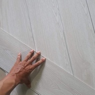 (Express) Combo of 7 panels = 1m2 Creamy white wood grain plastic floor SG04 91x15cm