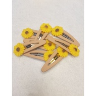 clip rambut tiktak bunga matahari 1SET 2PCS