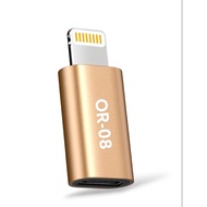 Adapter OTG MICRO USB TO IPH OR Iron Metallic PLUG PLAY PLUS PACK