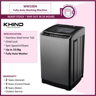 Khind Fully Auto Washing Machine Washer 10KG Mesin Basuh ~ WM100A