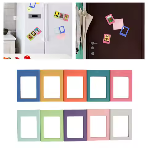 Refrigerator Magnet Picture Frames 3 Inch Magnetic Picture Frame Impact Resistance for Dishwashers f