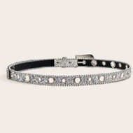 Belt y2k fashion Belt y2k fashion Belt diamond Belt Black Rhinestone Low Waist Belt y2k fashion Belt