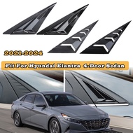 Rear Side Window Louvers Quarter Window Spoiler Fit for Hyundai Elantra Avante CN7 2021-2024 Car Pan