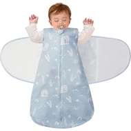 Baby Swaddle Sleep Sack, 1.0 Tog New-Parent-Friendly Swaddle for Newborns & infant 3-6 Months Baby W
