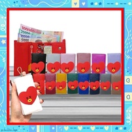 Colorful BTS BT21 Tata STNK Wallet - 14 Color STNK Wallet with BTS BT21 Tata Character - BTS BT21 Ta