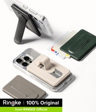 Ringke Slide Grip Wallet Magnetic [การ์ดสูงสุด 2 ใบ] เข้ากันได้กับ [MagSafe] กริป สายรัดนิ้วเลื่อน S