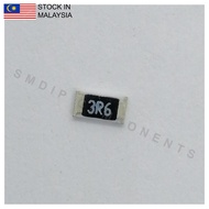 10PCS Taiwan-Grade 3.6R ±5%, 0805 SMD Resistor (3R6)