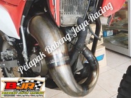 KNALPOT UDANG TRAIL NINJA 2 TAK R RR MODEL YZ FULLSISTEM PNP RANGKA STANDAR KTM KLX CRF PLAT KARAT